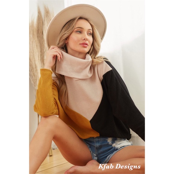 ❤️LAST 2! Sweater Knit Dolman Cowl Neck Soft Top! - Picture 5 of 6